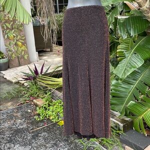 Soft Work metallic copper miniskirt